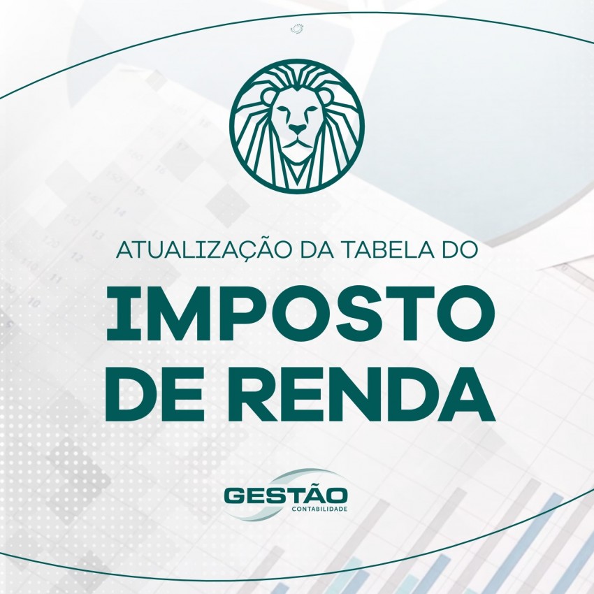 Atualização da Tabela do Imposto de Renda